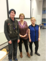 Us with Sue, University of Chichester Lecturer